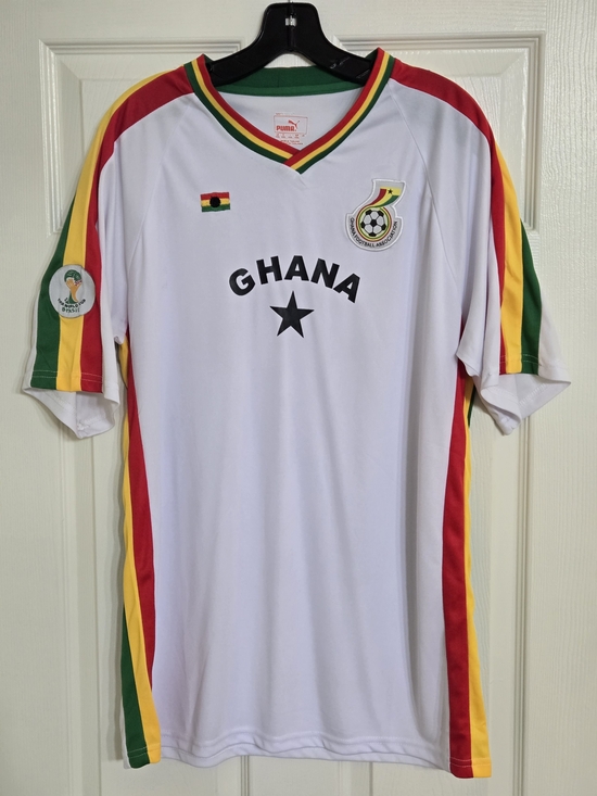 Puma Other - Ghana Soccer Team Jersey FIFA 2012 World Cup White Jersey Men's Size XXXL *RARE*